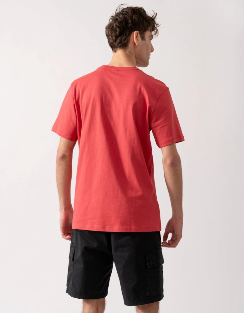 BOSS Orange Tales Mens Cotton-Jersey T-shirt With Logo Patch