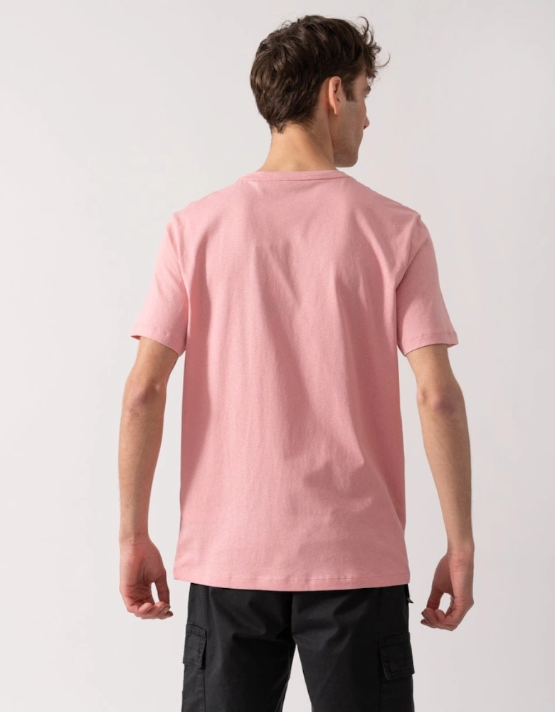 BOSS Orange Tales Mens Cotton-Jersey T-shirt With Logo Patch