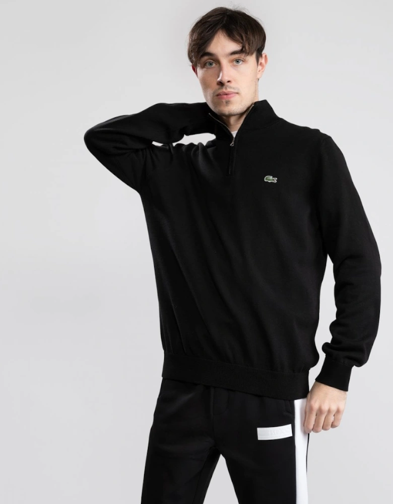 Half Zip Logo Mens Sweatshirt