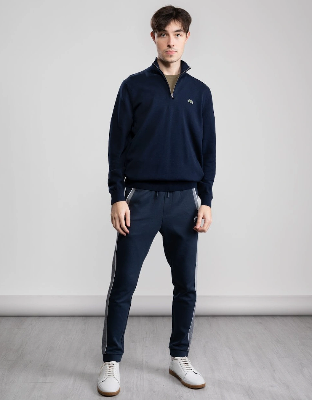 Half Zip Logo Mens Sweatshirt