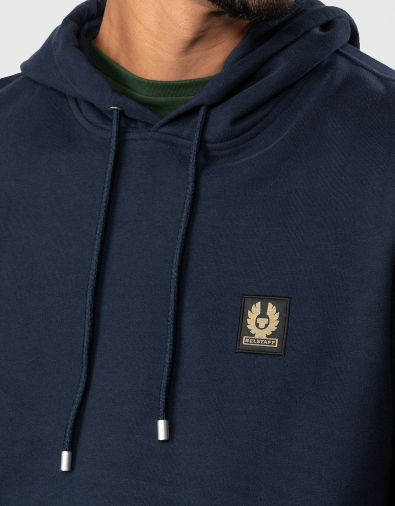 Mens Pullover Logo Patch Hoodie