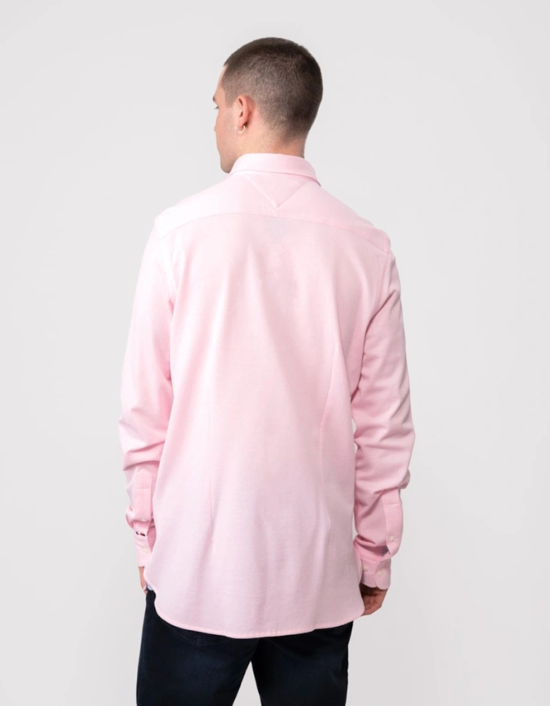 1985 Knitted Long Sleeve Mens Slim Fit Shirt