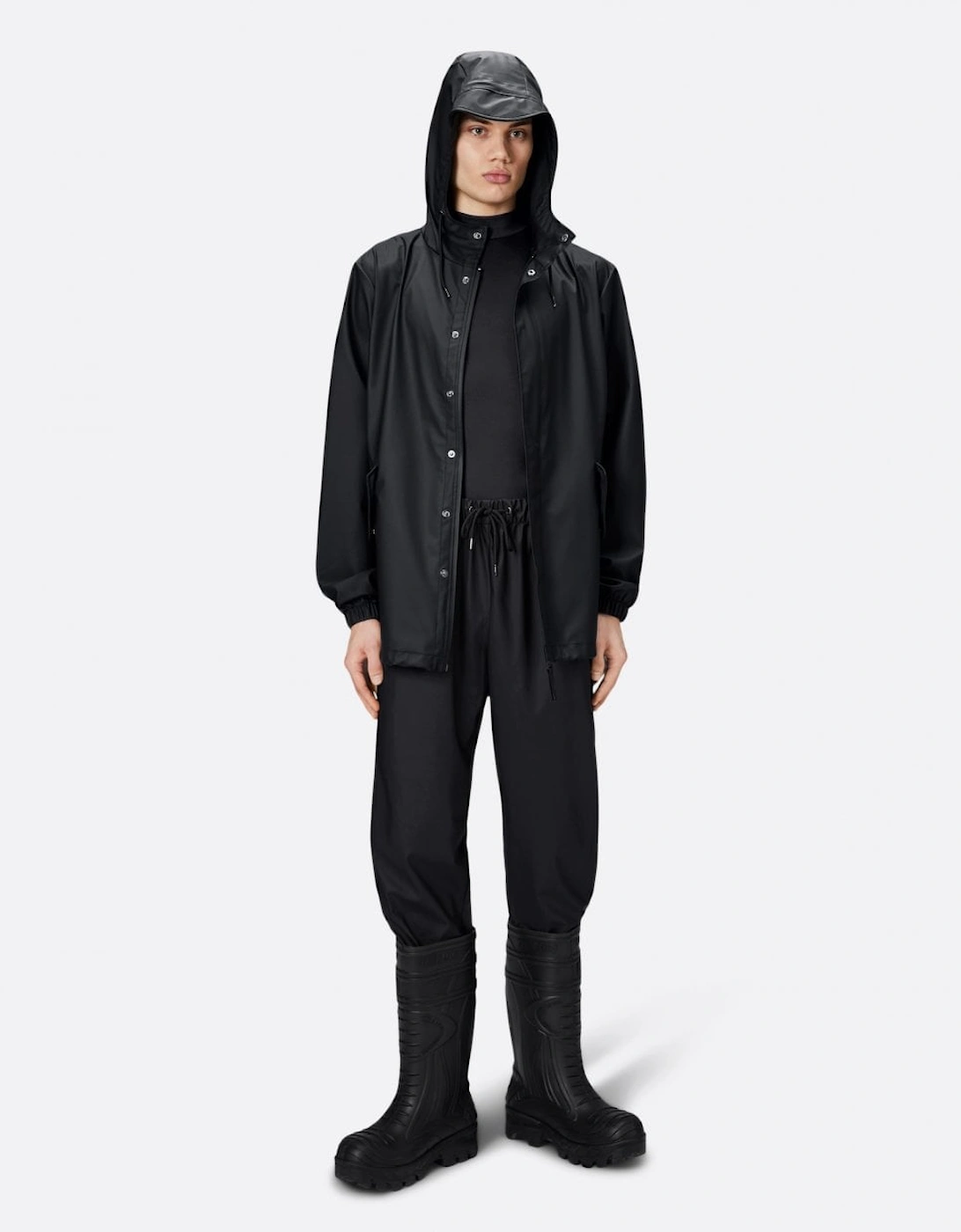 Unisex Fishtail Jacket - 01 Black