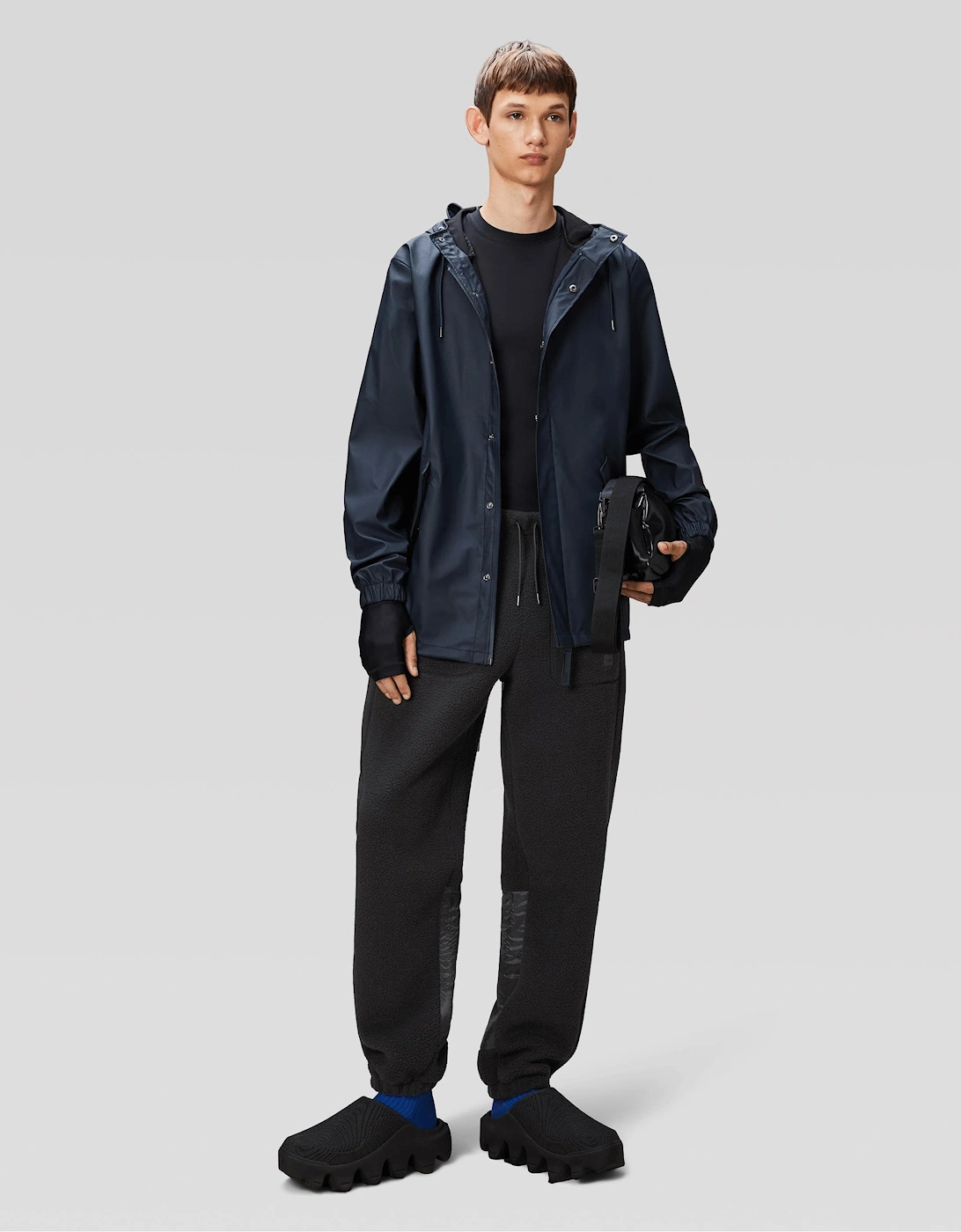 Rains Unisex Fishtail Jacket - 47 Navy
