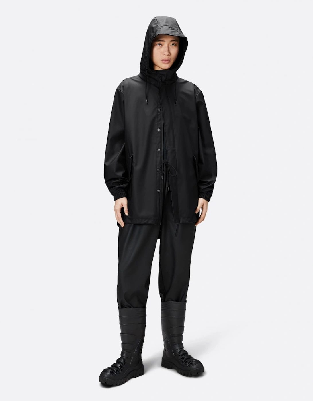 Unisex Fishtail Jacket - 01 Black