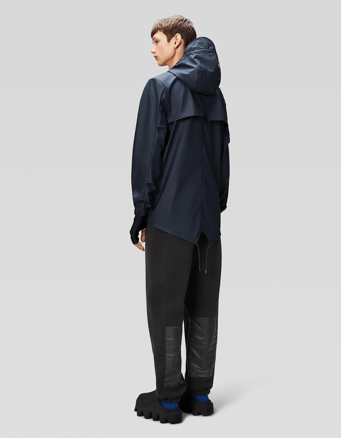 Rains Unisex Fishtail Jacket - 47 Navy