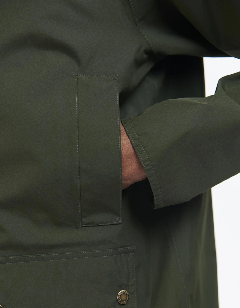 Hooded Domus Mens Waterproof Jacket - Sage/Classic