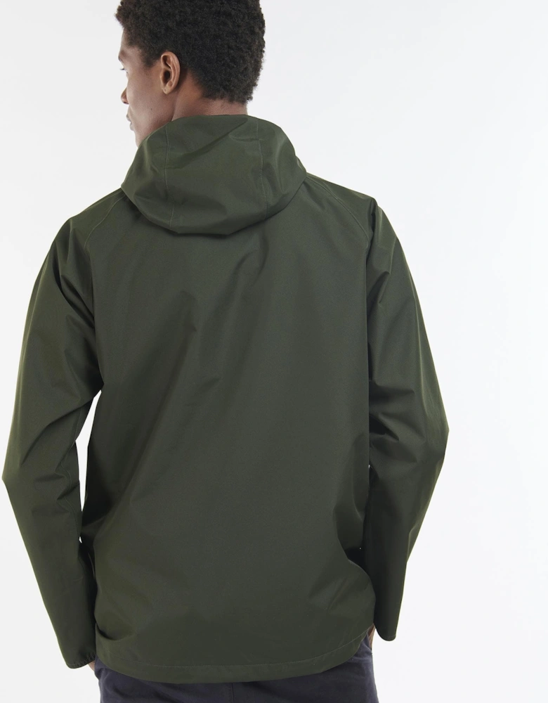 Hooded Domus Mens Waterproof Jacket - Sage/Classic