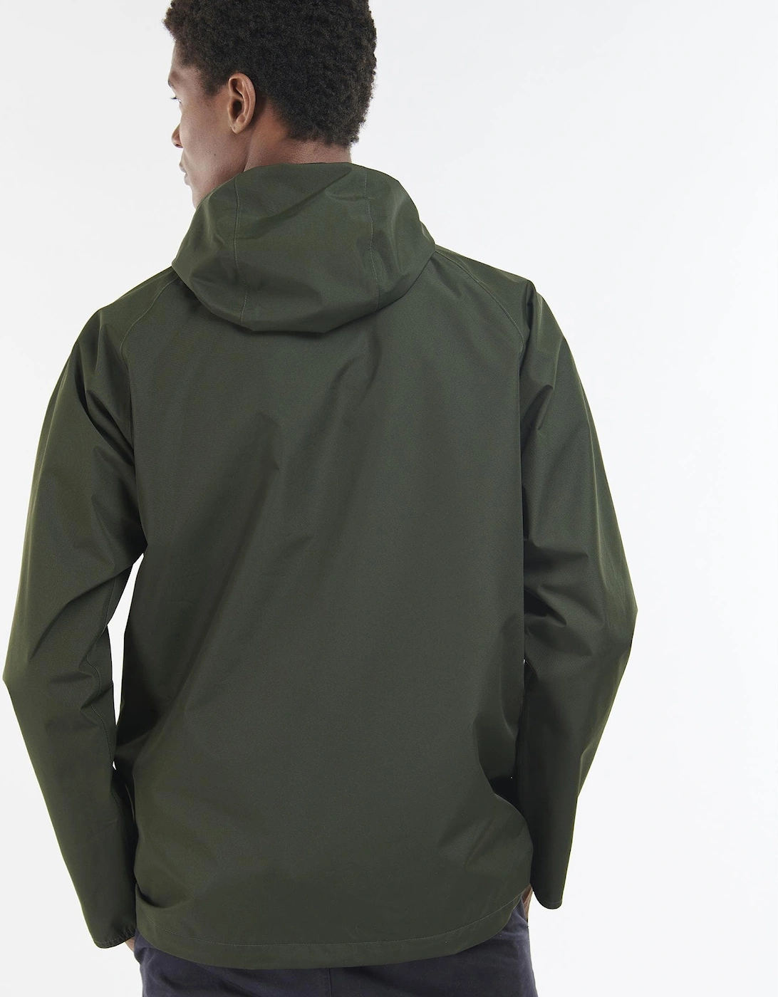Hooded Domus Mens Waterproof Jacket - Sage/Classic