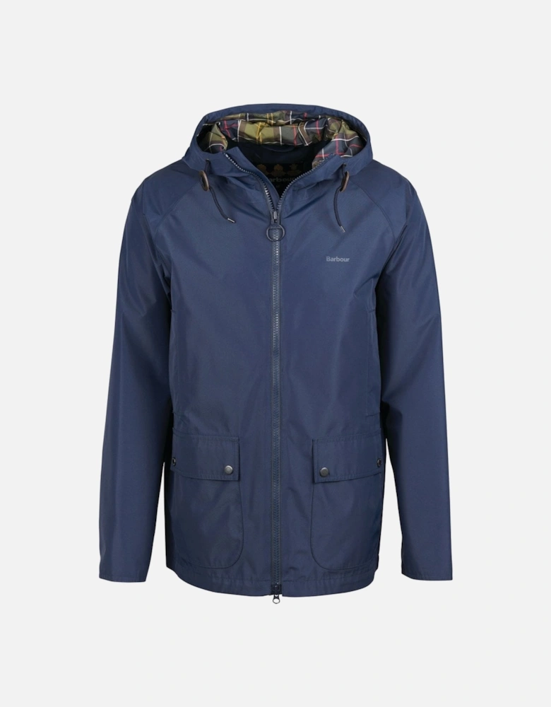 Hooded Domus Mens Waterproof Jacket - Navy/Classic