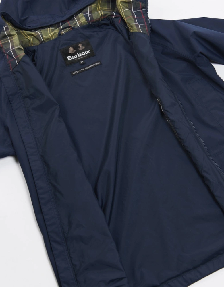 Hooded Domus Mens Waterproof Jacket - Navy/Classic