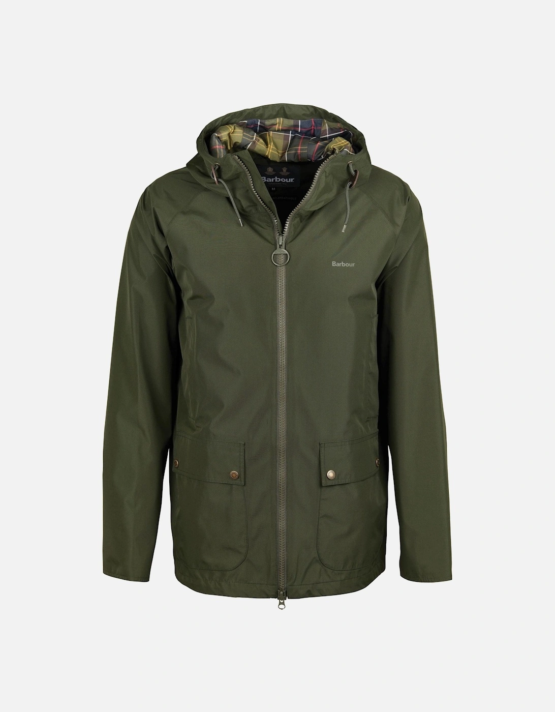 Hooded Domus Mens Waterproof Jacket - Sage/Classic
