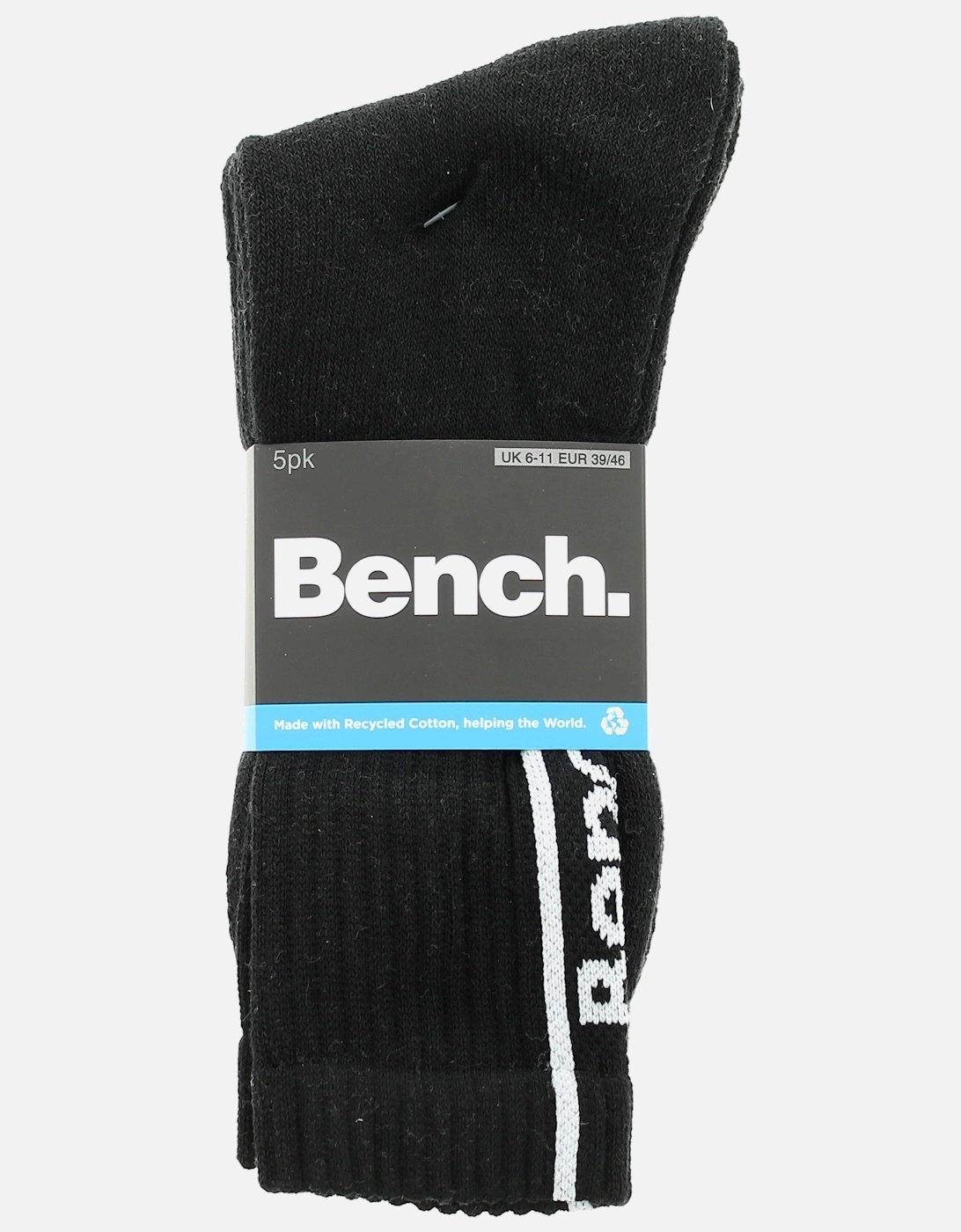 Mens Socks 5pk Medine black, 2 of 1