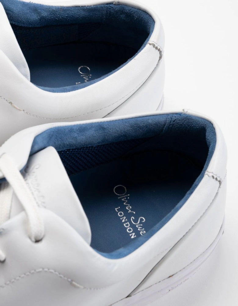 Hayle Antiqued Calf Leather Mens Trainers