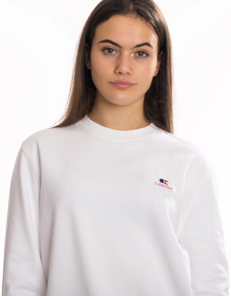 Vintage Logo Small Long Sleeve Womens Sweatshirt
