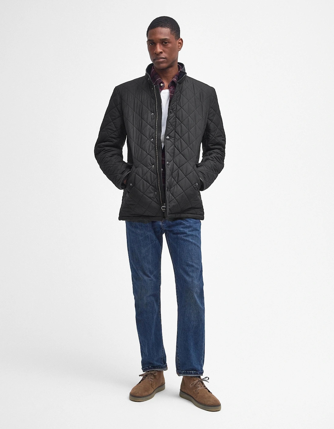 Powell Mens Quilted Jacket - Black