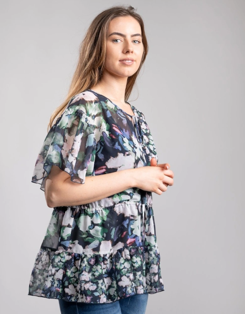 Dreda Georgette Wrap Womens Top