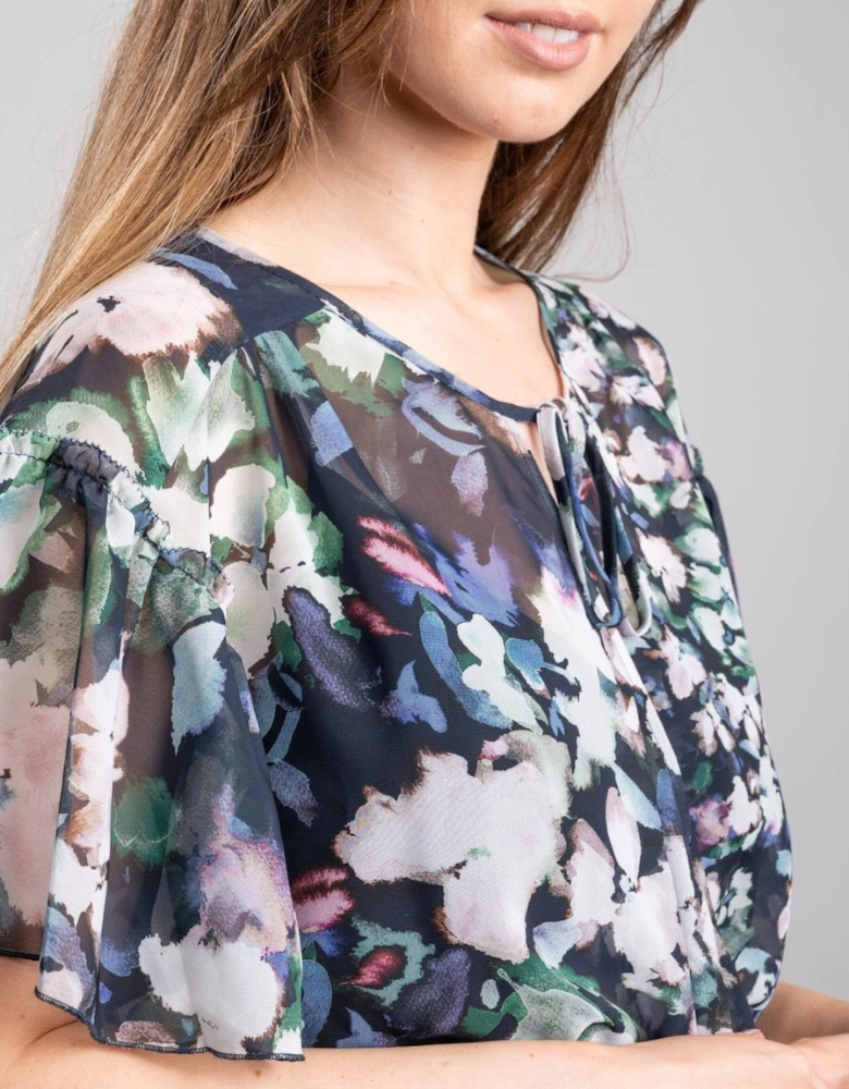 Dreda Georgette Wrap Womens Top