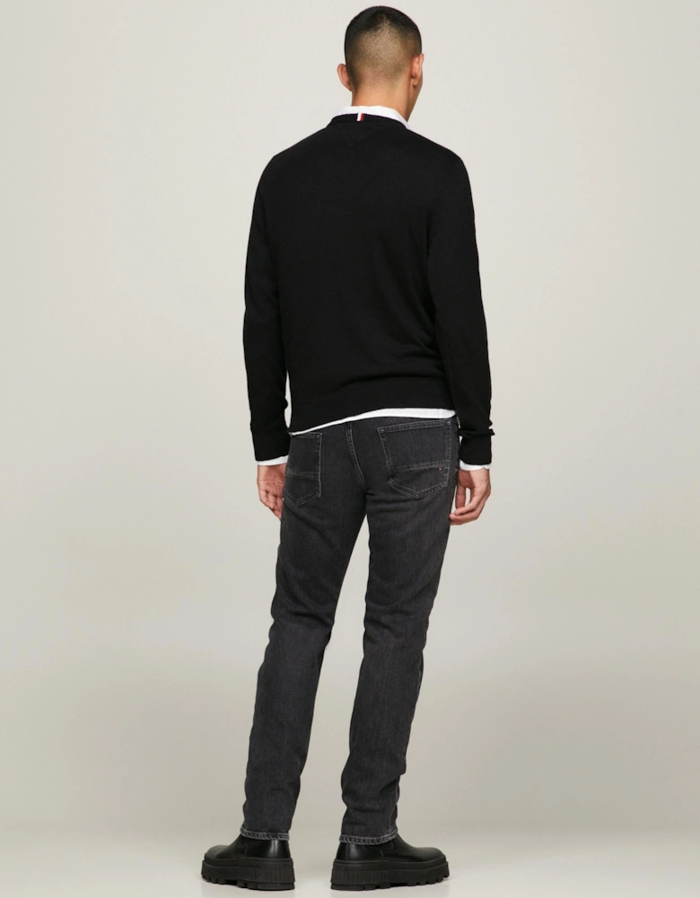 Organic Cotton Cashmere Mens Crew Sweater