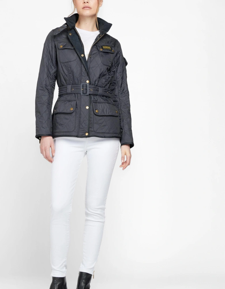 Womens Polarquilt Jacket - Navy