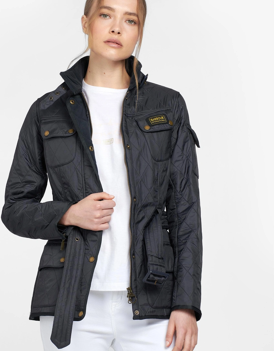 Womens Polarquilt Jacket - Navy
