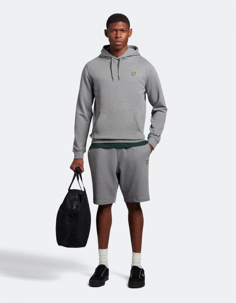 Lyle & Scott Mens Pullover Hoodie - T28 Mid Grey Marl