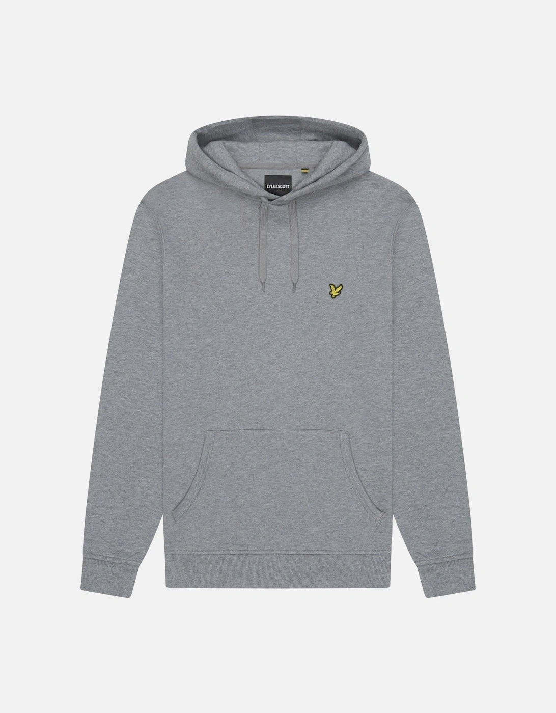 Lyle & Scott Mens Pullover Hoodie - T28 Mid Grey Marl