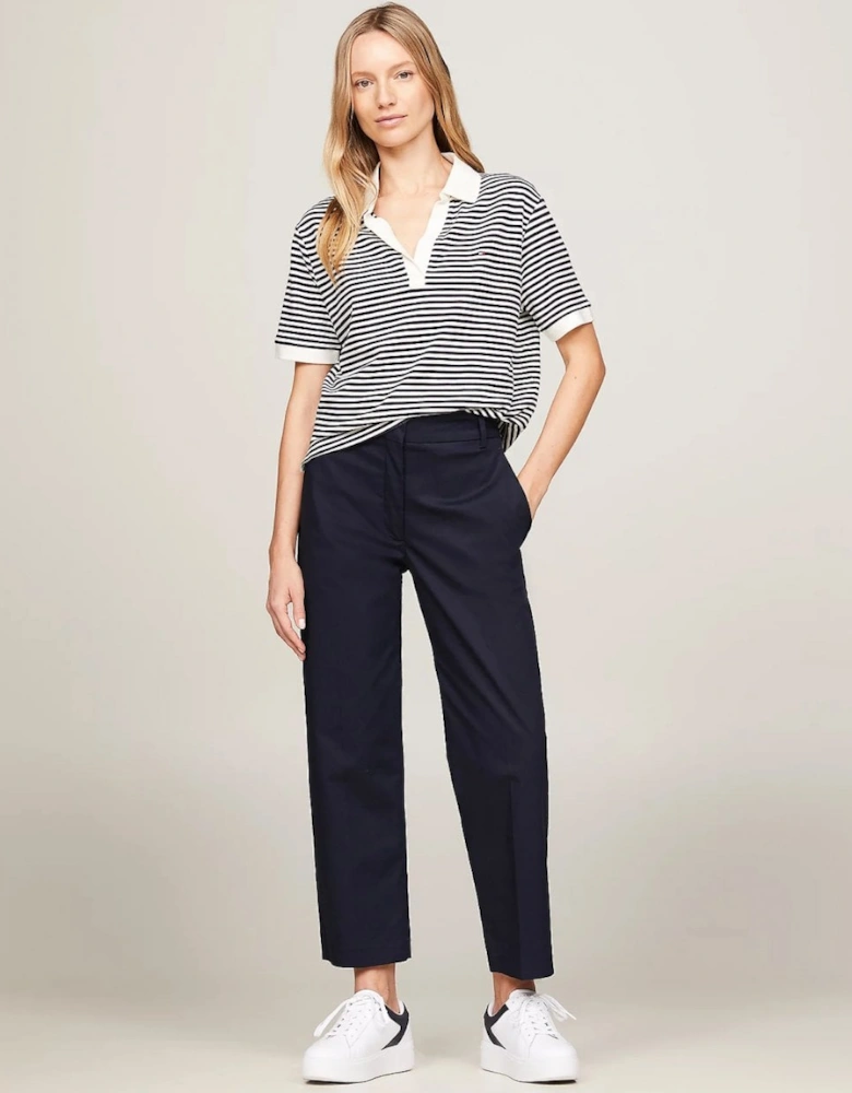 Relax Open Placket Lyocell Womens Polo