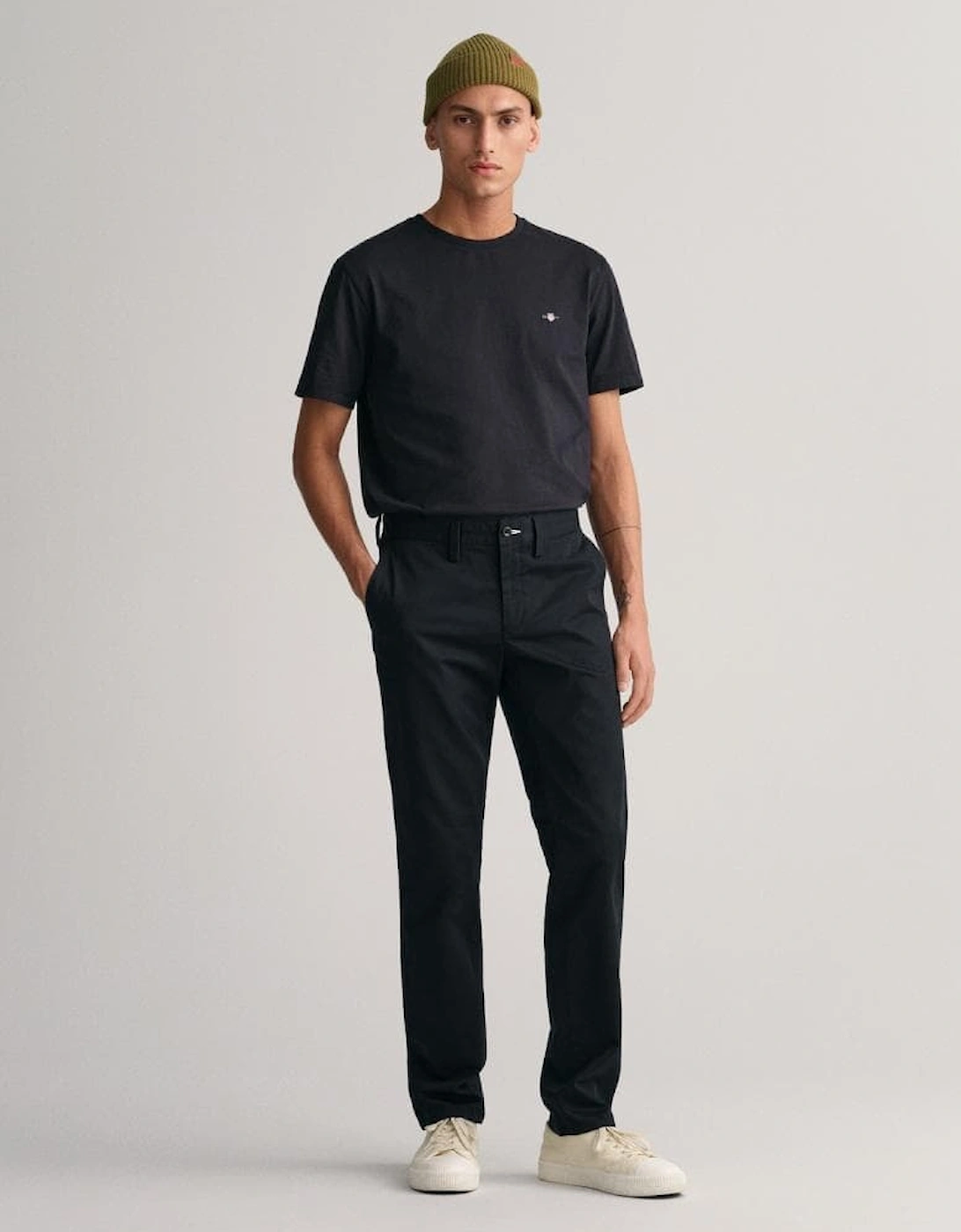 Mens Slim Fit Twill Chinos