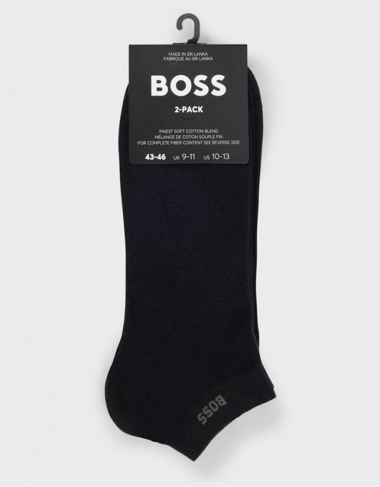 BOSS Orange Two-Pack of Ankle Length Socks in Stretch Fabric NOS