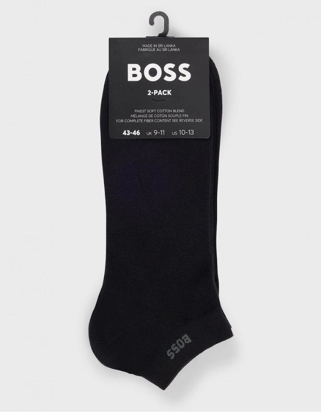 BOSS Orange Two-Pack of Ankle Length Socks in Stretch Fabric NOS