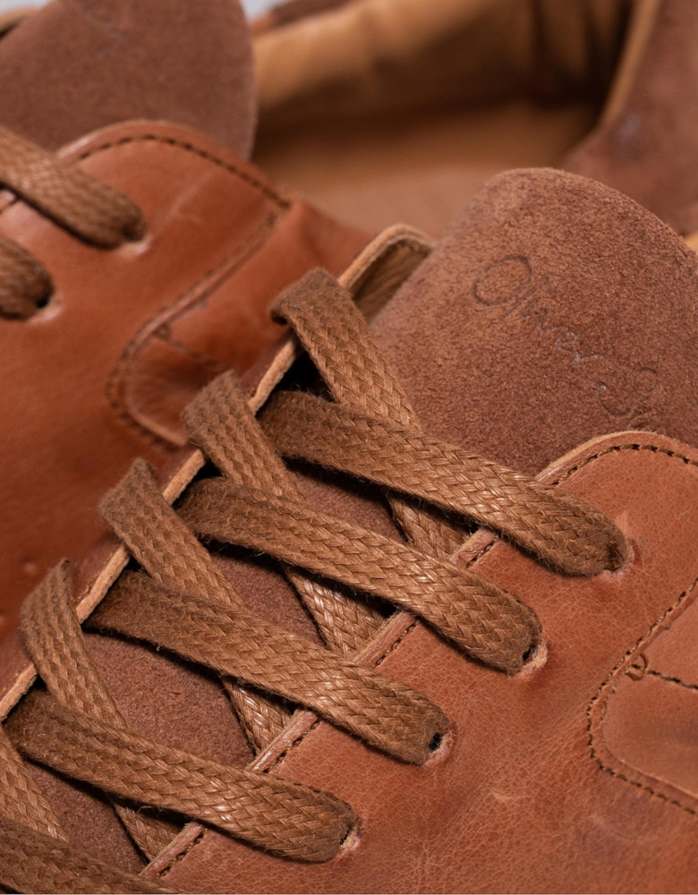 Orjais Mens Hand Washed Calf Leather Trainers