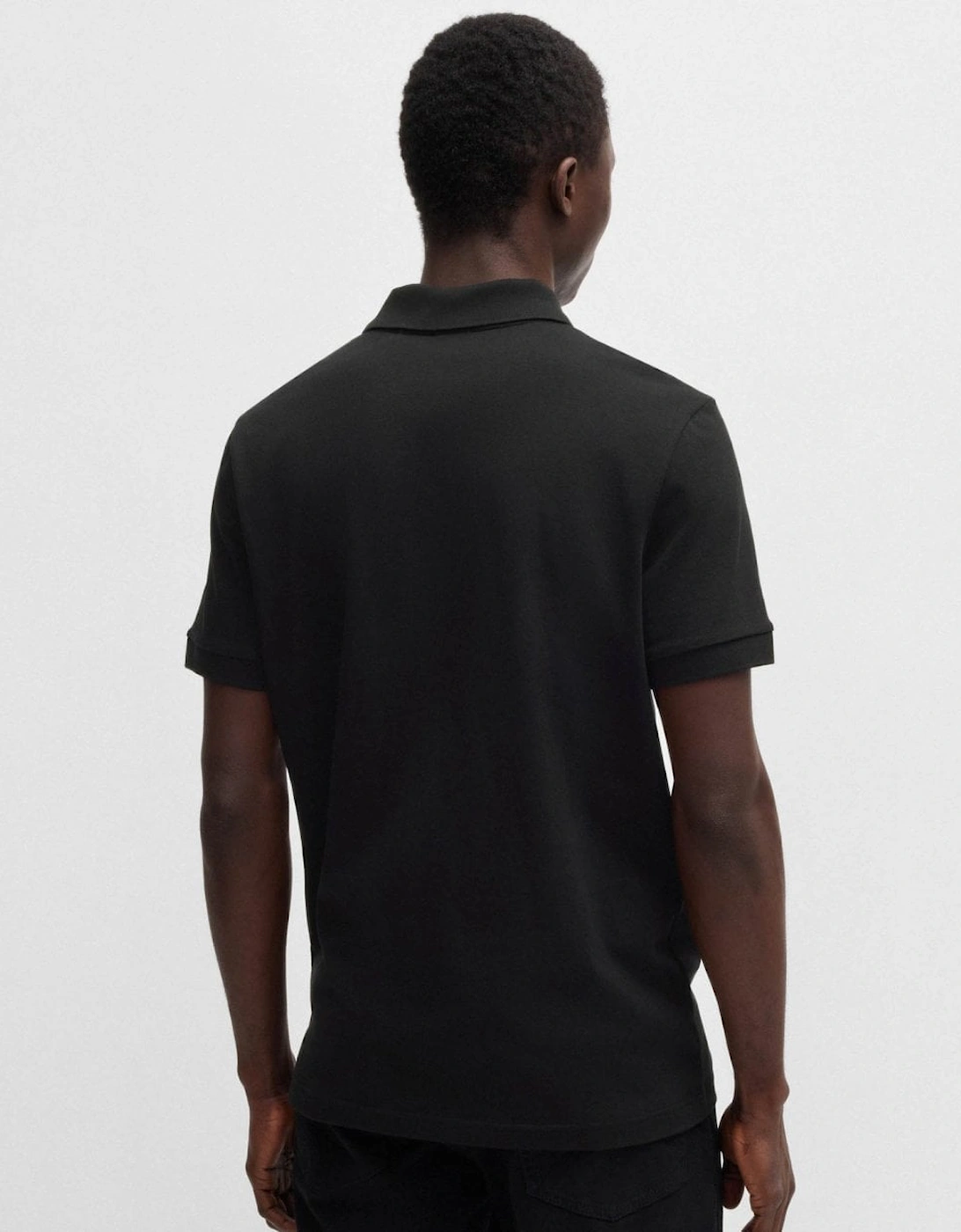 BOSS Orange Passerzip Mens Zip Placket Polo Shirt