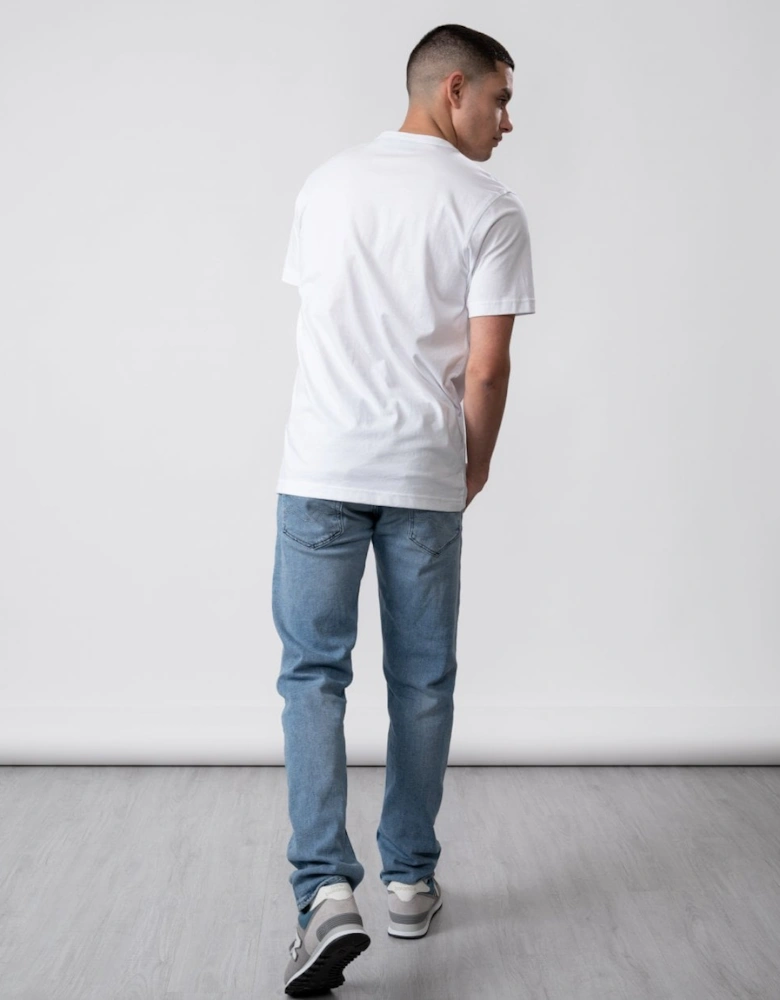 Short Sleeved Mens Logo Patch T-Shirt