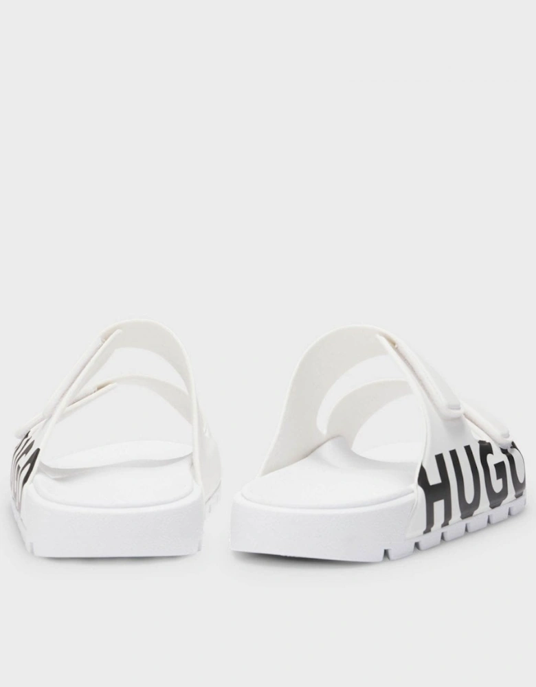HUGO Evander Mens Logo Sandals with Double Touch-Closure Straps