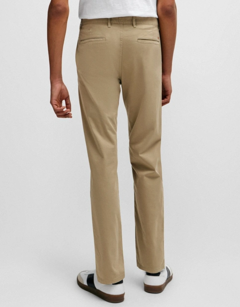 BOSS Orange Mens Slim Fit Chinos in Stretch-Cotton Satin NOS