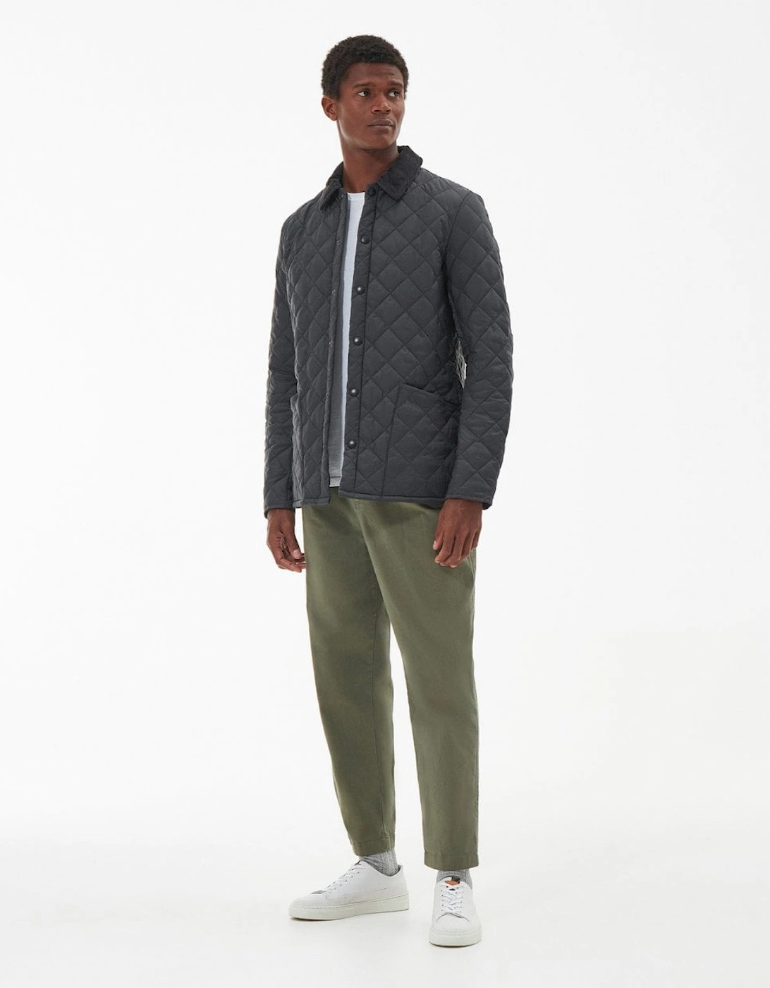 Heritage Liddesdale Quilted Mens Jacket - Charcoal