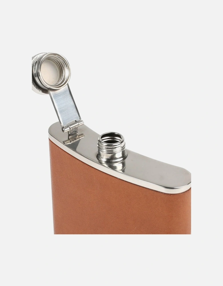 Walton Leather Bound Hip Flask