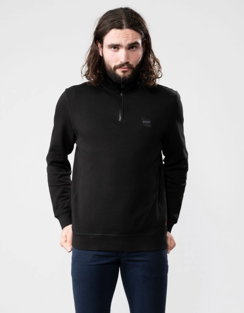 BOSS Orange Zetrust Mens 1/4 Zip Sweatshirt