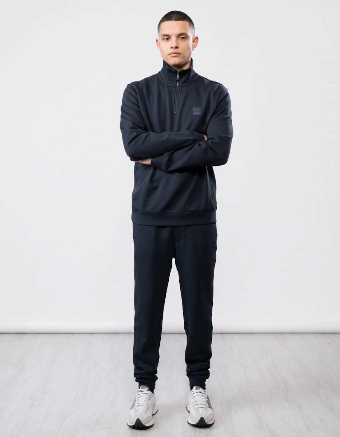 BOSS Orange Zetrust Mens 1/4 Zip Sweatshirt