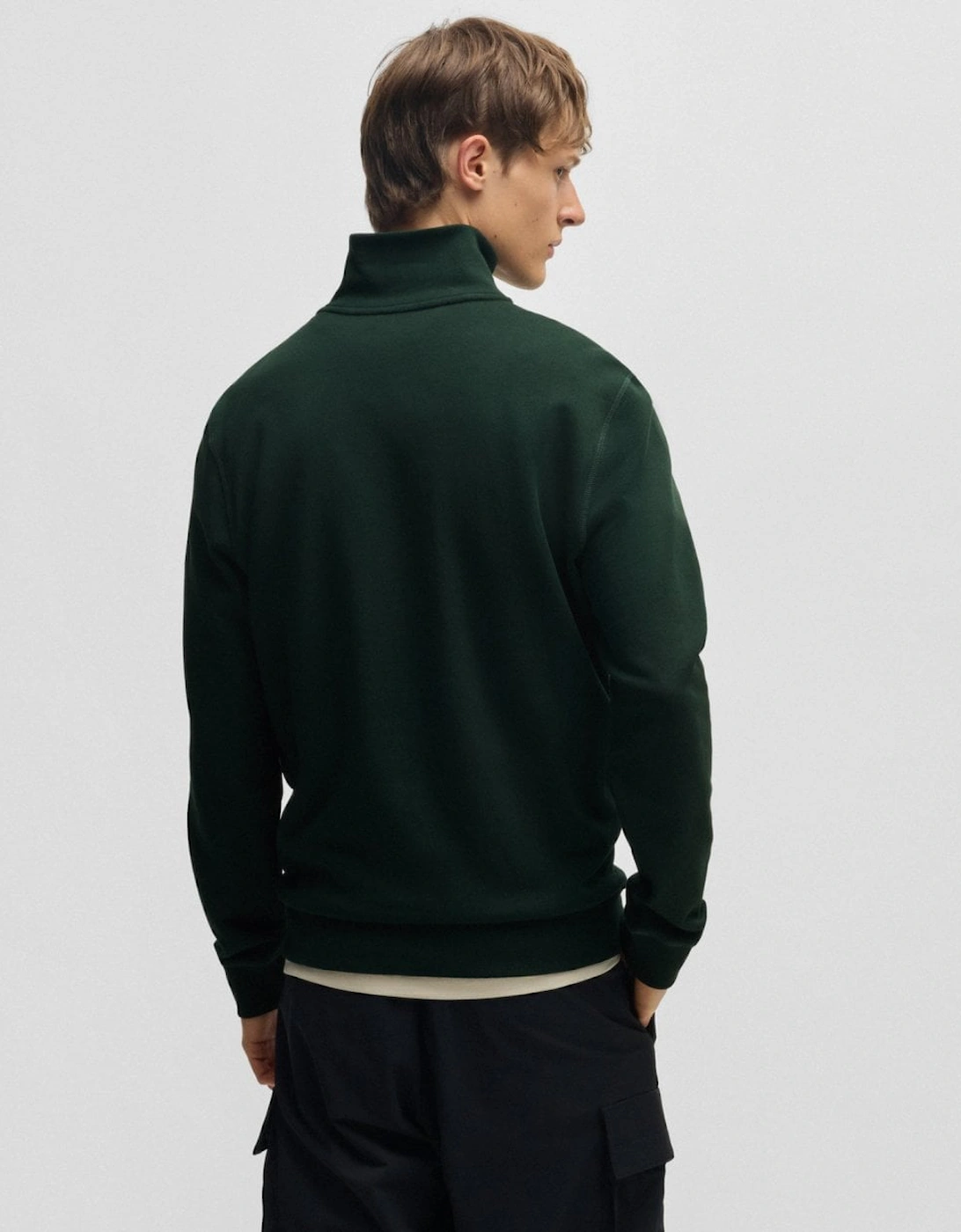 BOSS Orange Zetrust Mens 1/4 Zip Sweatshirt