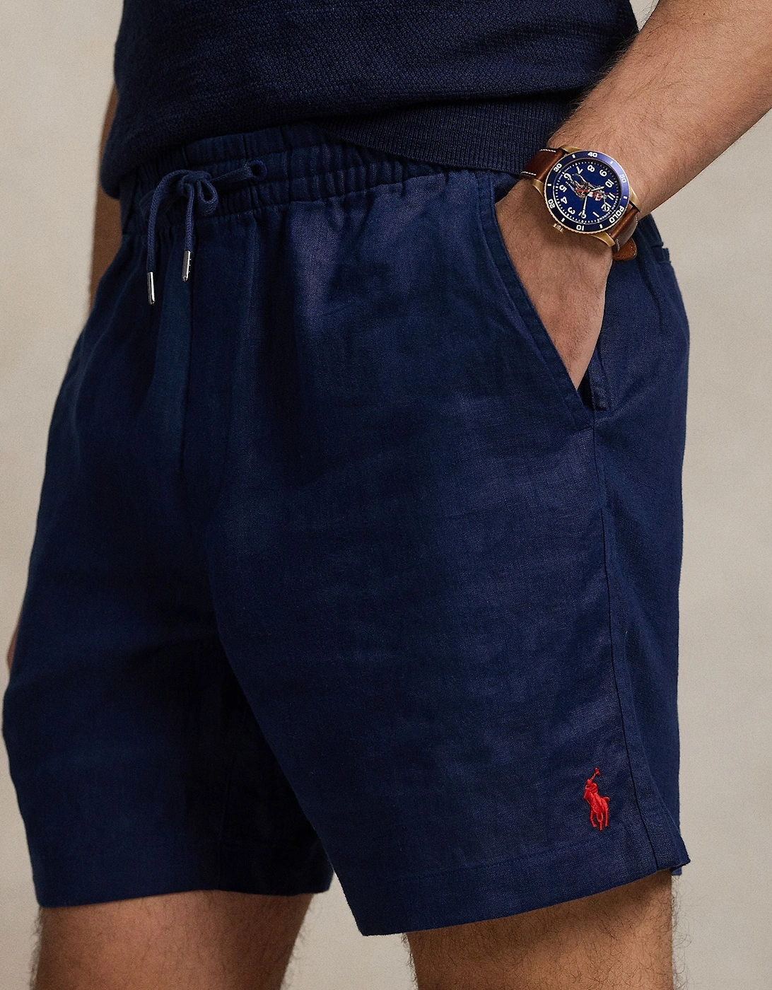 Ralph Lauren Polo Prepster Linen Short – Newport Navy