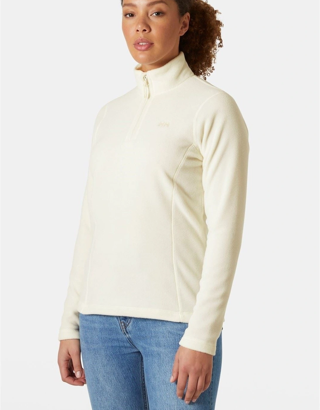 Women's Helly Hansen Sport Women's Daybreaker 1/2 Zip Fleece in Snow - White - Size: 10/8