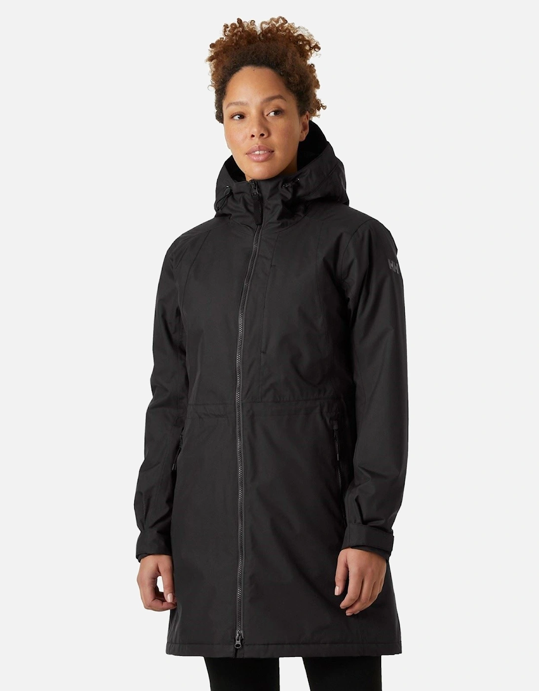 Women's Helly Hansen Sport Westport Women's Black Straight Coat - Size: 10/8