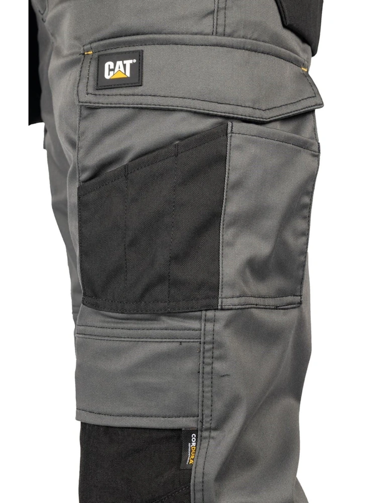 Essential Knee Pocket Stretch Holster Polyester Men's Grey Outdoor Trousers