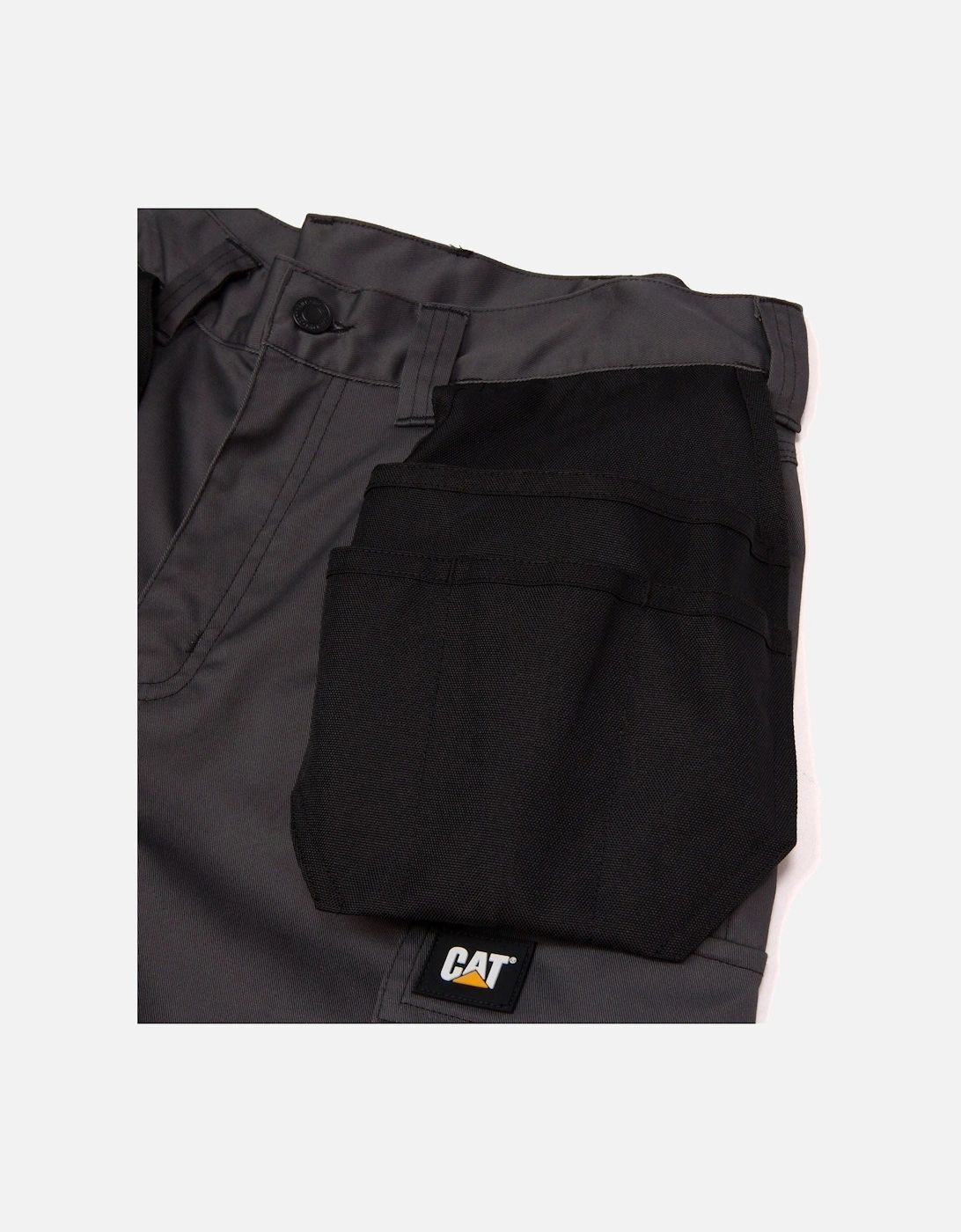 Essential Knee Pocket Stretch Holster Polyester Men's Grey Outdoor Trousers