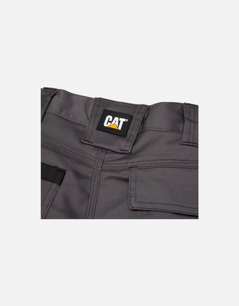 Essential Knee Pocket Stretch Holster Polyester Men's Grey Outdoor Trousers