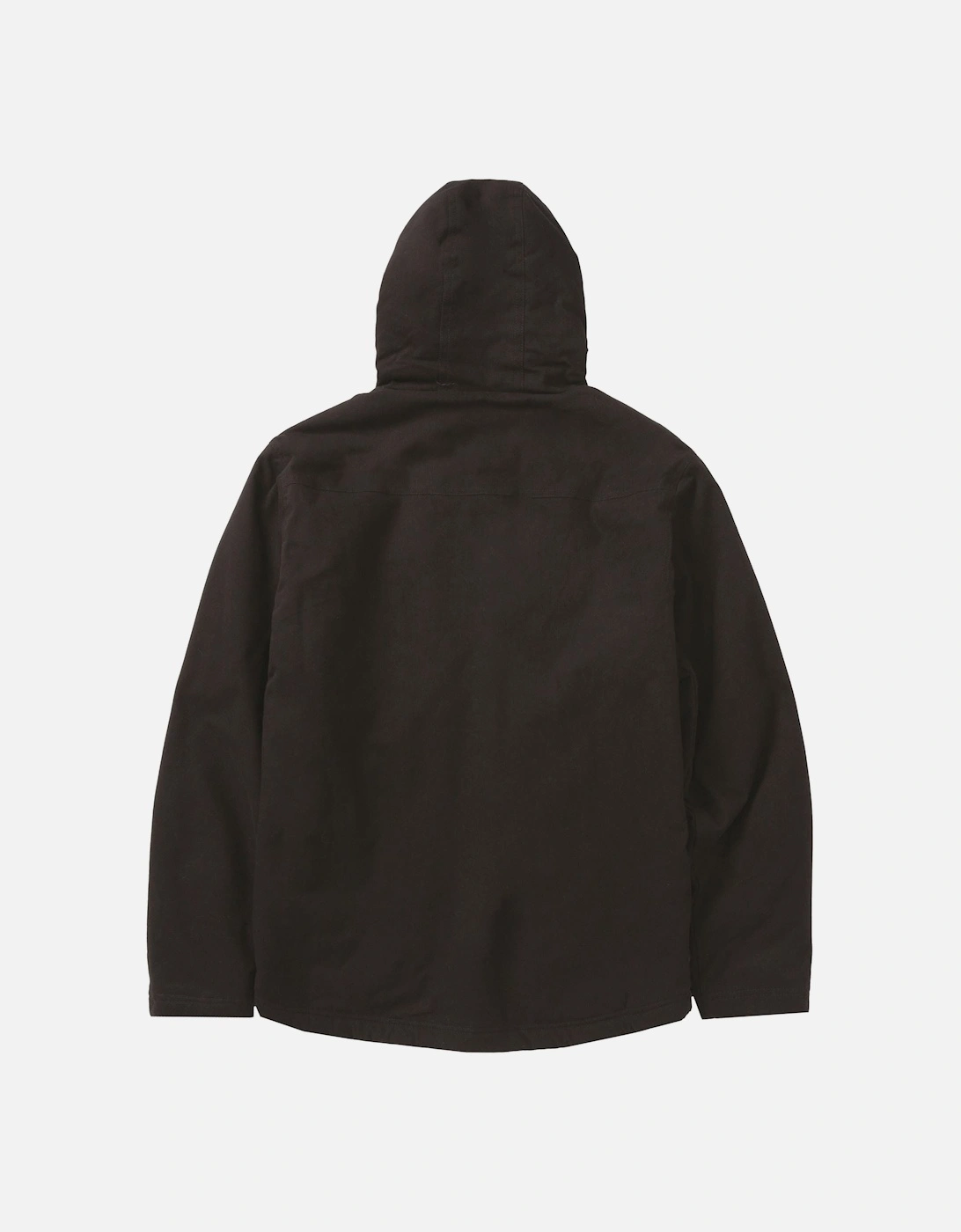 Hooded Sherpa Lined Men's Black Fleece Jacket