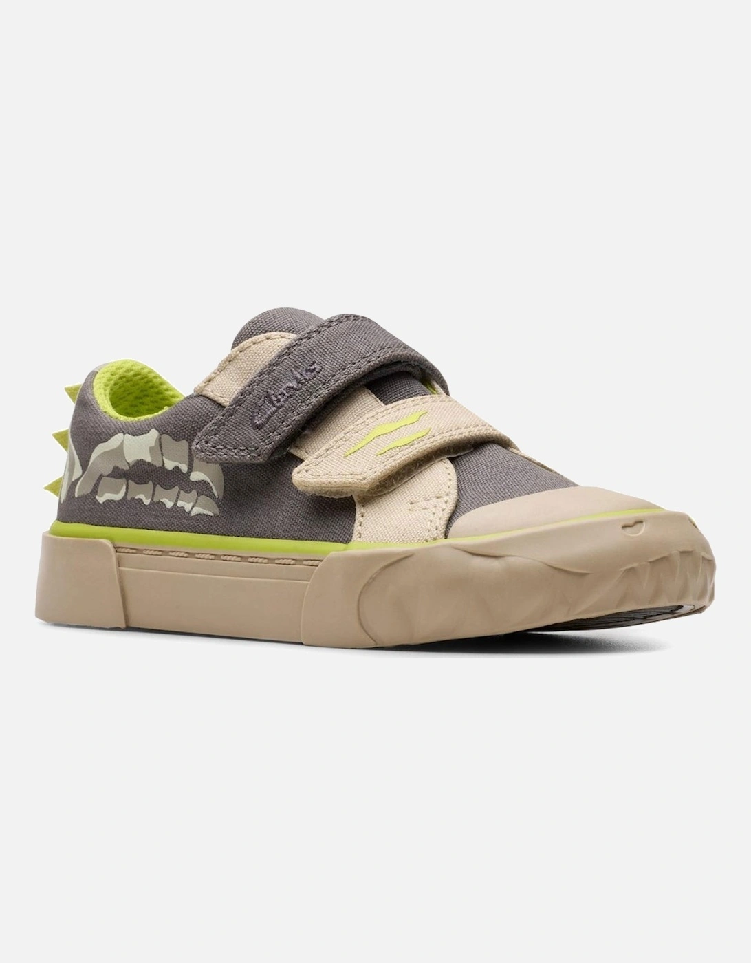 Clarks Clarks Boy's Foxing Stomp T Boys Infant Canvas Shoes - Grey