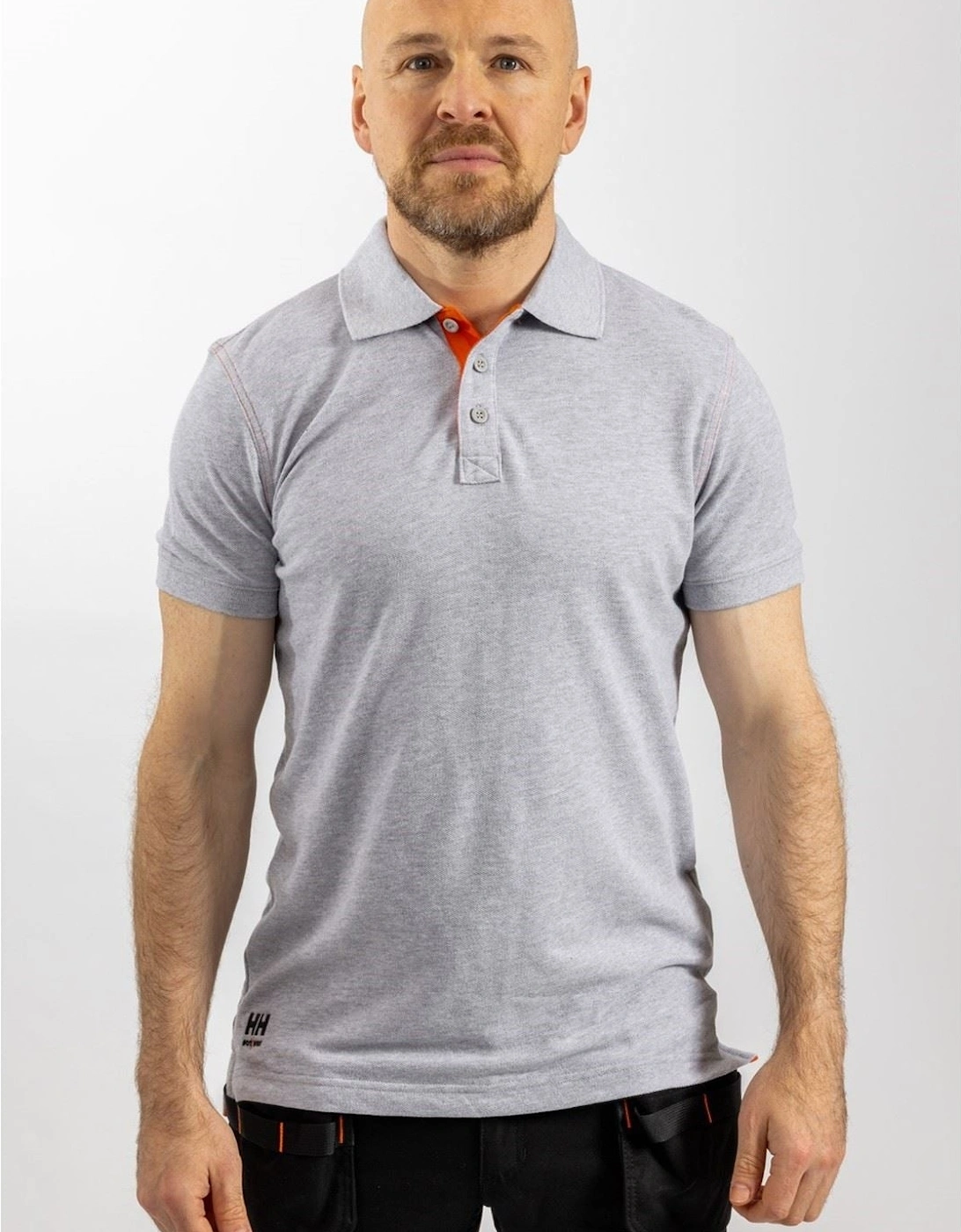 Helly Hansen Men's Grey Workwear Oxford Cotton Polo Shirt - : Regular/36 S